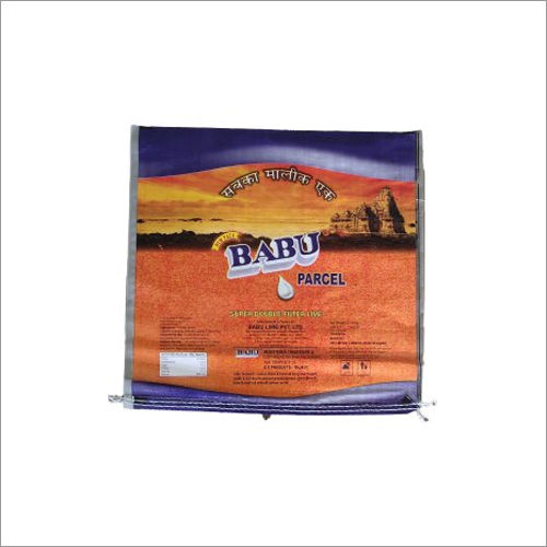 Blue-orange 10 Kg Printed Bopp Laminated Woven Sack