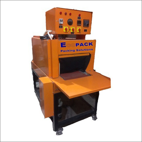 Shrink Tunnel Packaging Machine - Mild Steel, 415 Volt | Automatic, Durable, Heavy Duty, Highly Efficient, Rust Proof, Less Power Consumable, Black-Orange