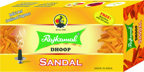 सवेस्ट राजकमल मैच बॉक्स चंदन धूप 20 स्टिक