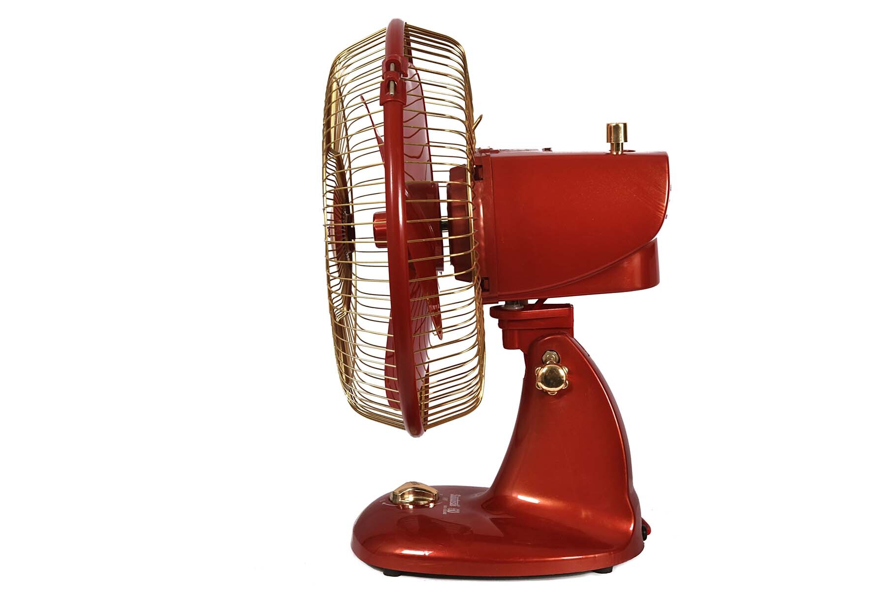 Plastic 12 Inch Sandy Gold Table Fan