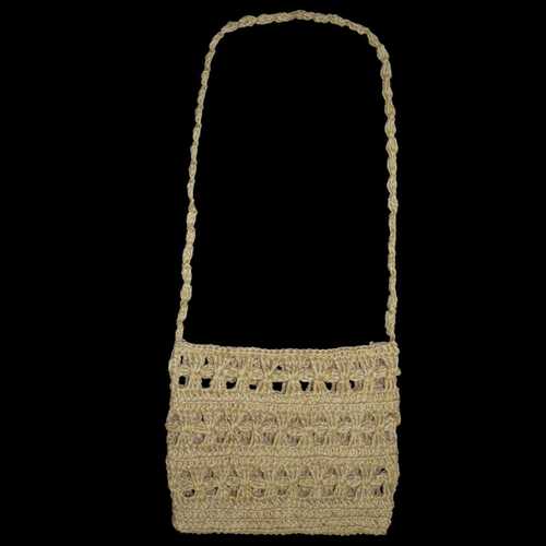 Hand Woven Jute Bag - 100% Natural Jute, 10x9 Inch , Eco-Friendly & Stylish Tote for Shopping, Beach, and Daily Use