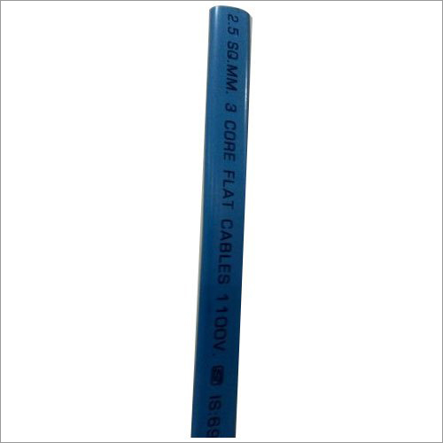 Submersible Copper Cable - Solid Copper Conductor, Flat Shape, Yellow Pvc Jacket | Industrial Application, Insulated With Pvc