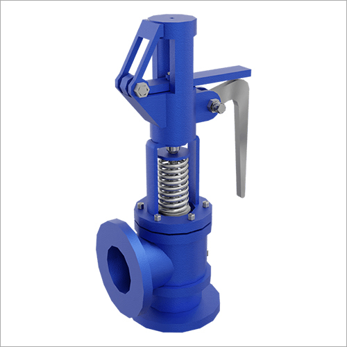 Safety Valve - WCB Casting IBR/Non-IBR, 25mm to 300mm Flange End 150/300 Class, Blue for Industrial Water Use