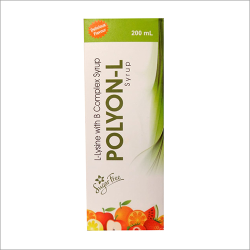 200 Ml L-Lysine With B Complex Syrup General Medicines