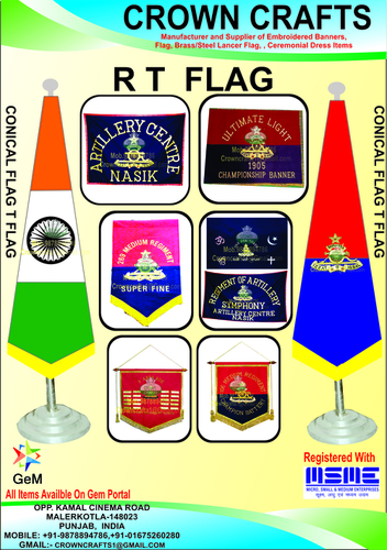 Conical Flag Embroidery Size: As Buyers