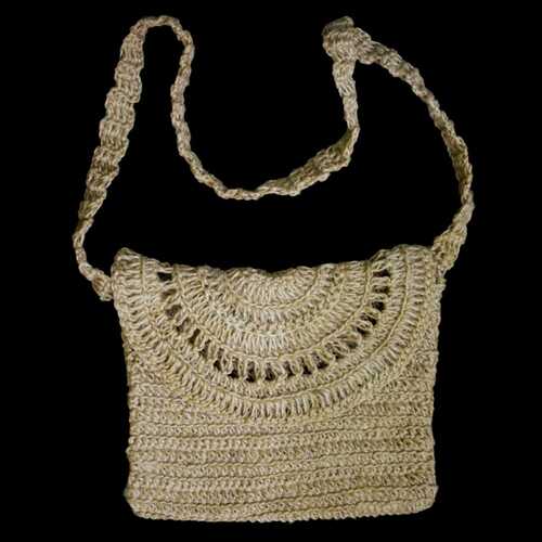 Hand Woven Jute Bag - 10x9x9 Inches, Natural Jute Color | Elegant Design, Eco-friendly, Multi-purpose Tote For Shopping, Beach, And Daily Use