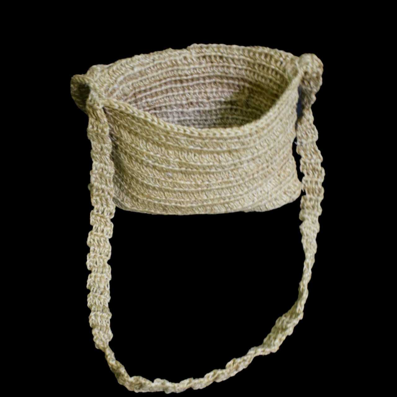 Hand Woven Jute Bag - 10x9x9 Inches, Natural Jute Color | Elegant Design, Eco-friendly, Multi-purpose Tote For Shopping, Beach, And Daily Use
