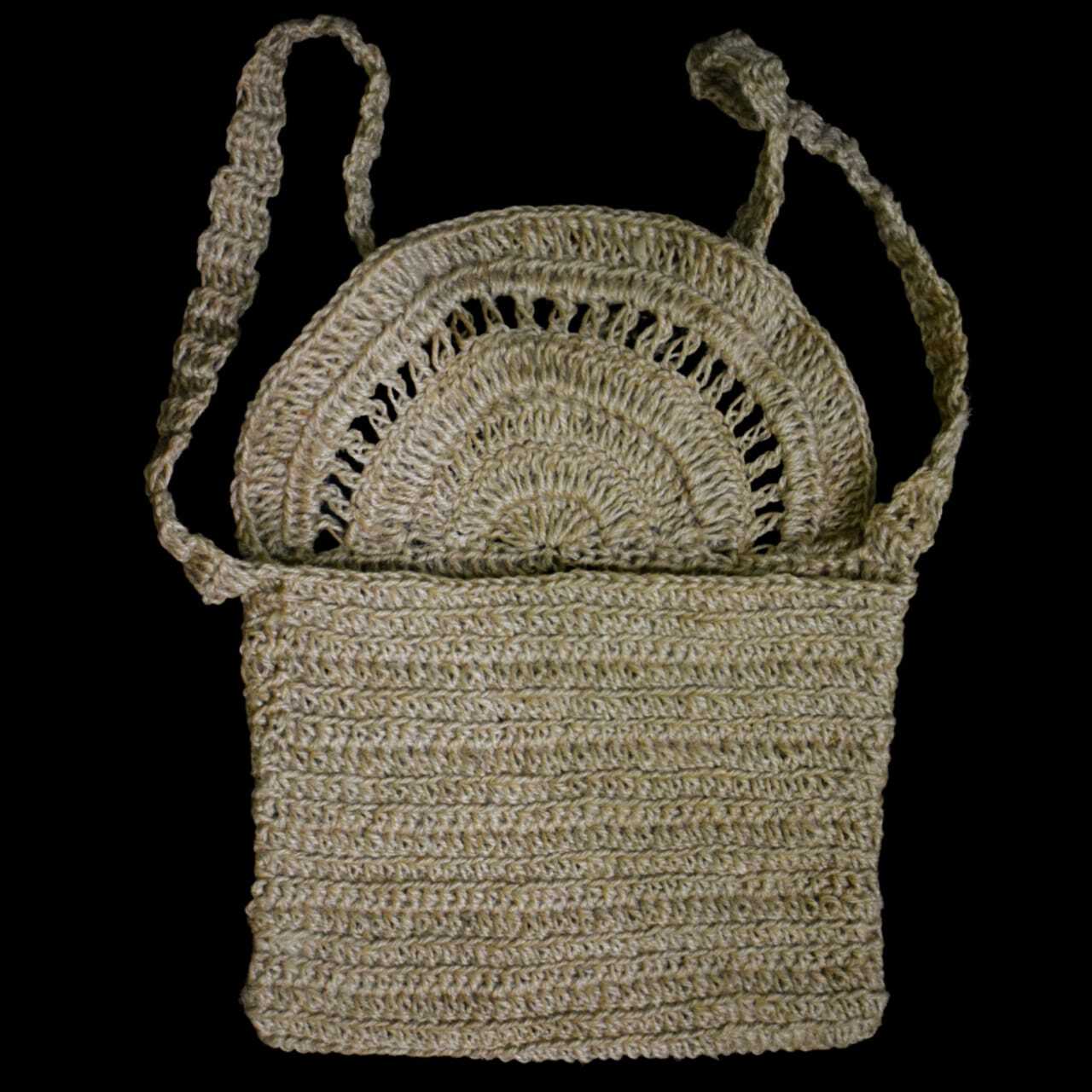 Hand Woven Jute Bag - 10x9x9 Inches, Natural Jute Color | Elegant Design, Eco-friendly, Multi-purpose Tote For Shopping, Beach, And Daily Use