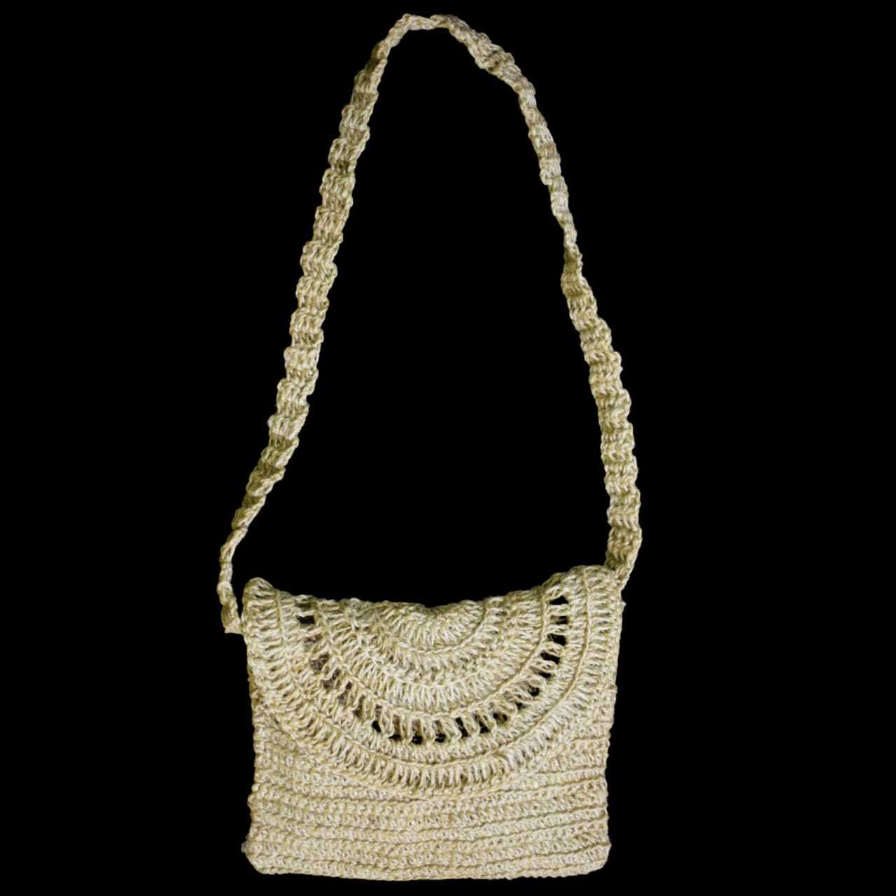 Hand Woven Jute Bag - 10x9x9 Inches, Natural Jute Color | Elegant Design, Eco-friendly, Multi-purpose Tote For Shopping, Beach, And Daily Use