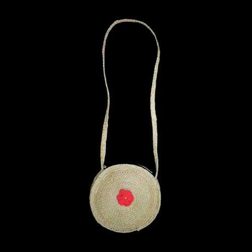 Hand Woven Pure Jute Shoulder Bag - 10*10 Inch, Natural Jute Color | Elegant Design with Strong Rope Handles, Eco-friendly, Multipurpose Tote