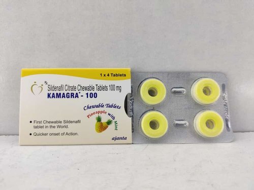 कामग्रा स्लाइडनाफिल 100 चबाने योग्य सामान्य दवाएं