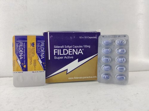 Fildenaa सुपर एक्टिव सिल्डेनाफिल 100Mg टैबलेट सामान्य दवाएं