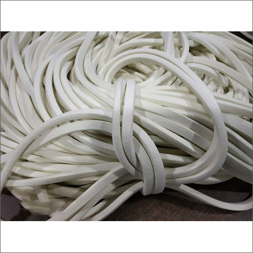 व्हाइट सिलिकॉन रबर स्क्वायर बीडिंग