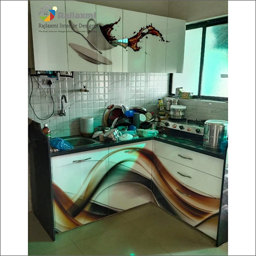 वुड डिजिटल मॉड्यूलर किचन