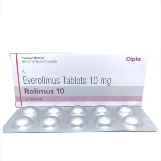 Everolimus Tablets - 10 Tablet Pack, Organic Anti-cancer Medication For Effective Cancer Cell Reproduction Control And Blood Supply Reduction