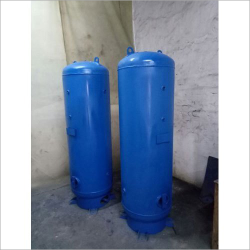 Vertical Air Receiver Tank - Color: Blue