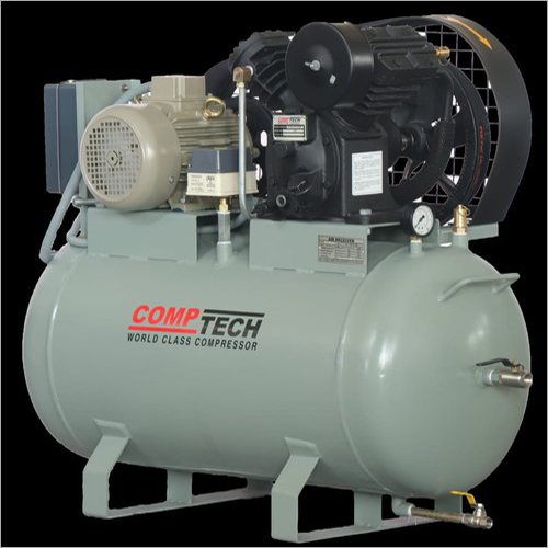 Gray 5 Hp Reciprocating Air Compressor