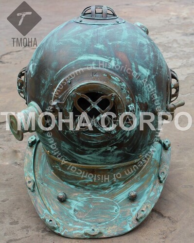 डेकोरेटिव एंटीक यूएस नेवी डीप सी मरीन स्का स्कूबा रिप्रोडक्शन डाइविंग हेलमेट डाइवर्स हेलमेट मार्क Iv Dh0047