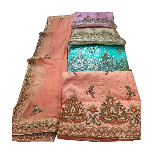 वॉशेबल लेडीज़ हैंड वर्क अनस्टिच्ड सूट