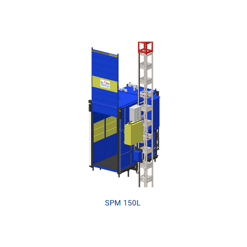 Passenger Hoists-Spm 150L Single Cage - Color: Blue