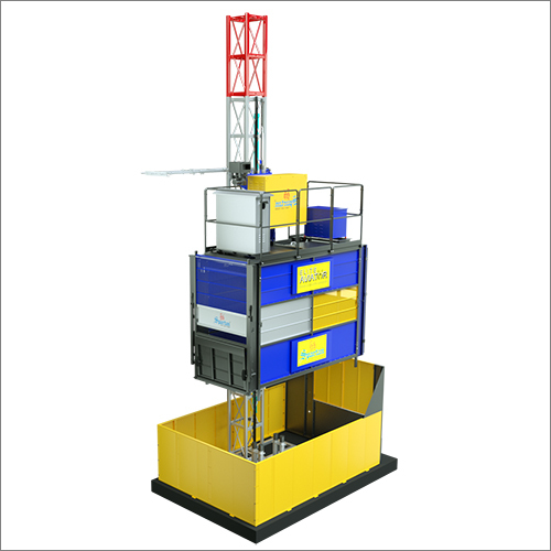 Passenger And Material Hoists- Spm 250V Single Cage - Color: Blue