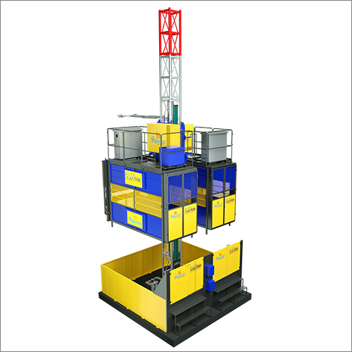 Passenger And Material Hoist- Spm 250-250V Twin Cage - Power Source: Electric