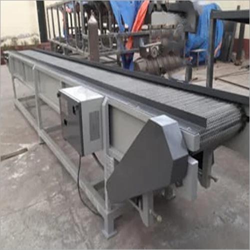Silver Ss Wire Mesh Conveyor
