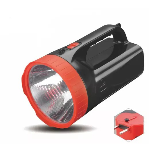 Rechargeable Solar Led Flashlight Energy-saving Portable Torch 4v 800mah Lead-acid Battery