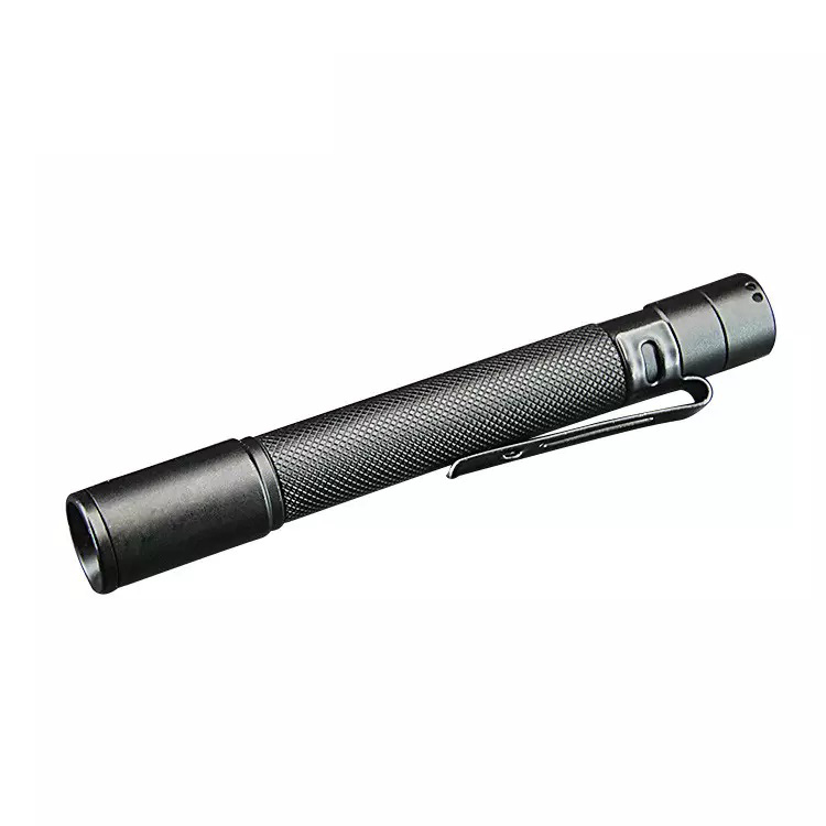 Portable Led Flashlight With Pen Clip Torch Light