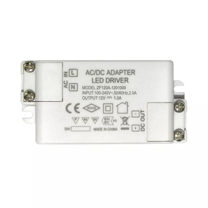 Led Driver Power Supply 12volt 1000ma Led Driver Mini Constant Voltage Plastic Ip20 12w 12v 1a Led Lighting Celling Light