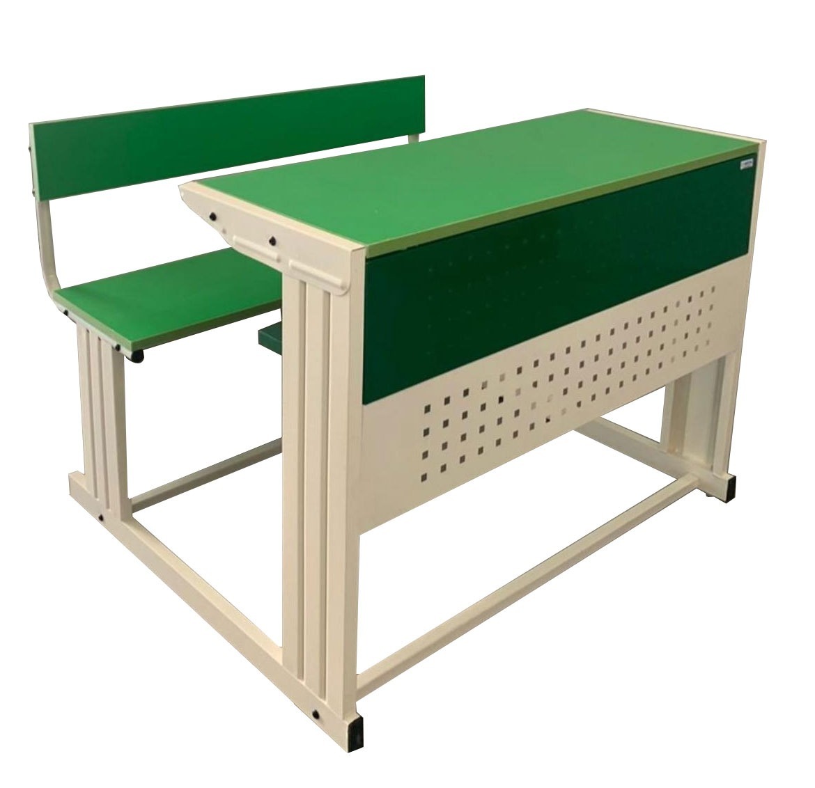 Classroom Dual Desk - Made With 0.8mm Thick Cr Sheet, 17mm Thick Prelam Mdf Top, Durable Powder Coated Finish - Ideal For Collaborative Learning
