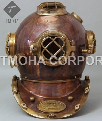 डेकोरेटिव एंटीक यूएस नेवी डीप सी मरीन स्का स्कूबा रिप्रोडक्शन डाइविंग हेलमेट डाइवर्स हेलमेट मार्क V Dh0053