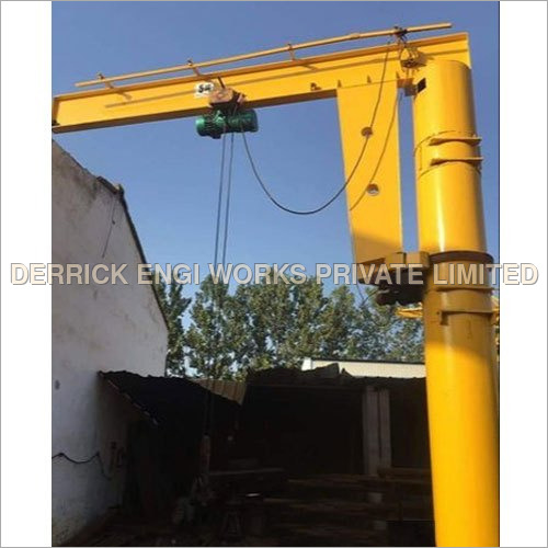 Yellow 2 Ton Pillar Mounted Jib Crane