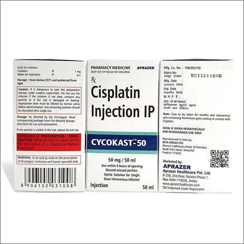 Liquid Cisplatin Injection Ip