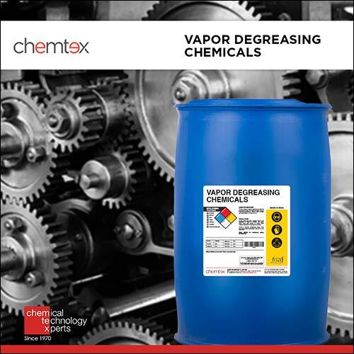 Vapor Degreasing Chemicals - Liquid Vaporized Cleaner for Heavy and Non-Ferrous Metals, Room Temperature Storage, Efficient Dirt and Oil Spot Removal