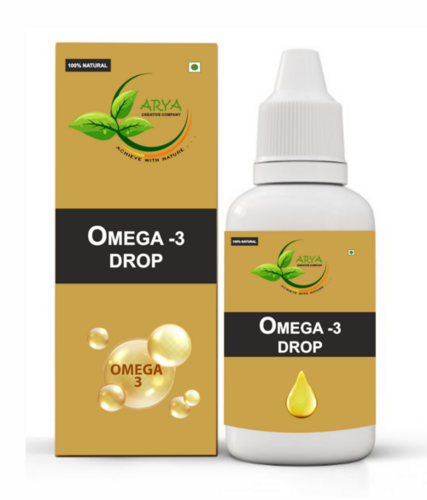 OMEGA 3 DROP - Liquid Herbal Essence | 30ML Bottle, Bitter Flavor, Suitable for Adults, Infants & Old-Aged, 36-Month Shelf Life
