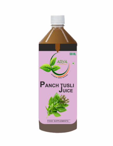 Panch Tulsi Ras - 500ml & 1000ml Liquid | Supernatural Health Benefits, Immunity Booster, Anti-Bacterial & Anti-Viral Properties, Gynae Support, Detoxification, Mind-Body Relaxation