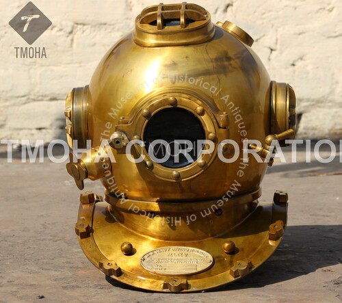 डेकोरेटिव एंटीक यूएस नेवी डीप सी मरीन स्का स्कूबा रिप्रोडक्शन डाइविंग हेलमेट डाइवर्स हेलमेट मार्क V Dh0100