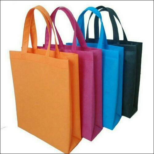 Non Woven Shopping Bag - 80 GSM Plain Design, 6 kg Capacity With Loop Handle | Durable Non Woven Fabric Material, Ideal for Shopping