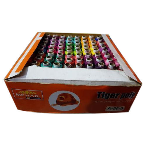 Spun Polyester Sewing Thread - 2.0 (60) Thickness, Semi Dull Finish, Plain Pattern, Commercial Use