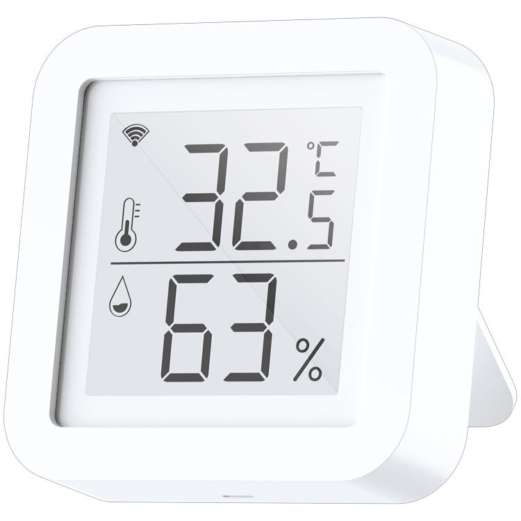 Smart Wifi Temperature Humidity Monitor Wireless Temperature Humidity Sensor With Tuya App Notification Alerts Wifi Thermometer