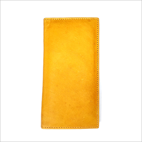 Yellow Mat Leather Wallet