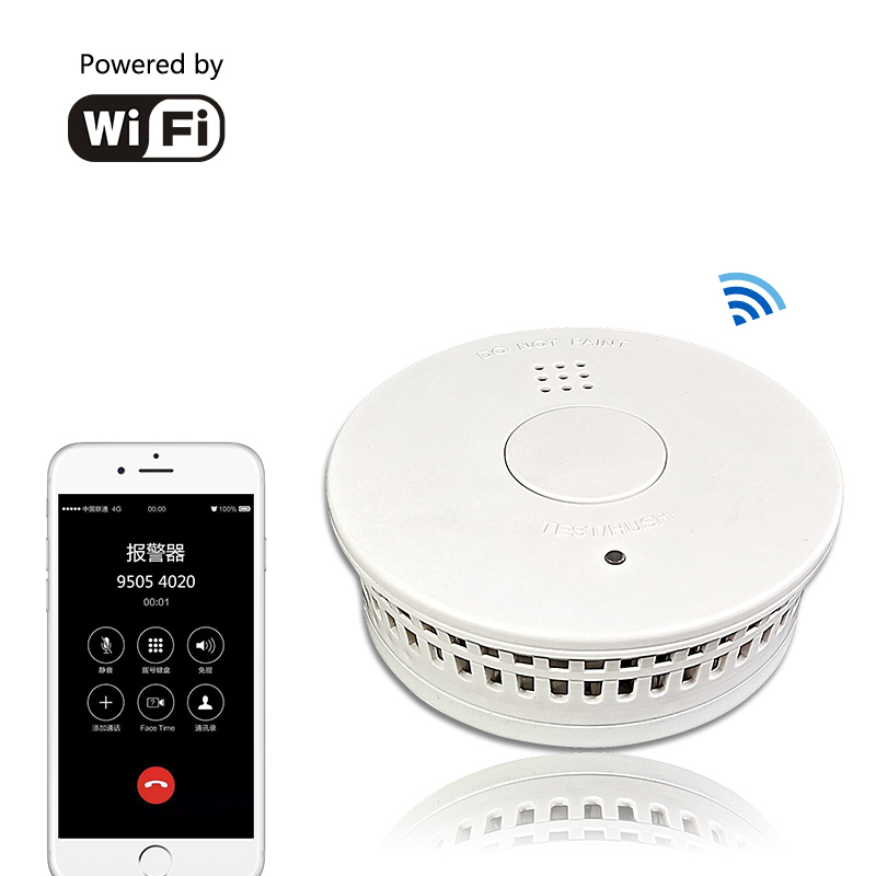 Smoke Detector Wireless Interconnectable 433.92mhz Replaceable 3v Lithium Battery