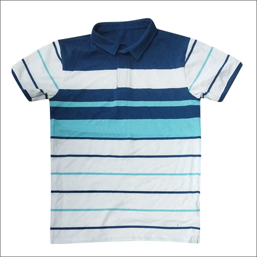 Mens Stripped Polo T-Shirt (2) Size: Customized