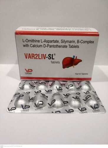 L-ऑर्निथिन L एस्पार्टेट टैब VAR2LIV-SL टैबलेट
