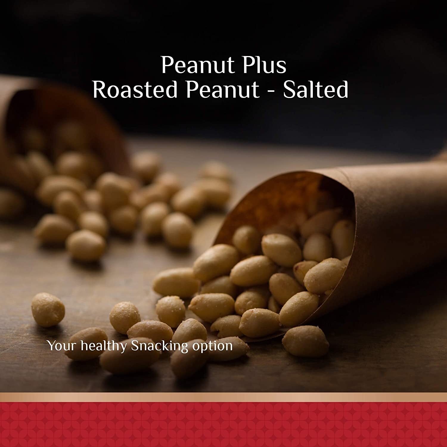 Roasted Peanut Salted - 200 Grams, Brown Color, Dry Roasted, 6.0g Protein, 13.5g Total Fat, 203.5mg Sodium, Salty Flavor, Vacuum Packed Pouch