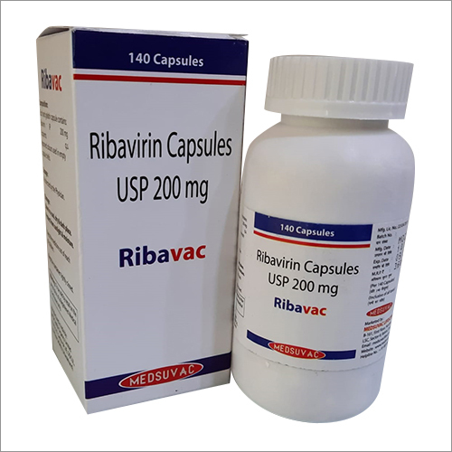 Ribavirin Capsules Usp - 200mg, Effective Treatment For Chronic Hepatitis C, Recommended For Adults, Digestible Formula, Store In Cool & Dry Place