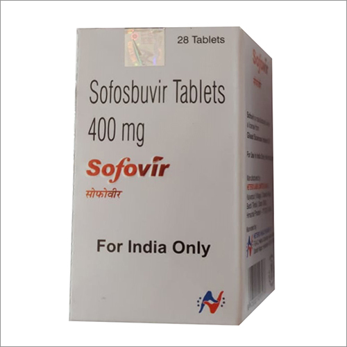 Sofovir - 400mg Sofosbuvir Tablets, Antiviral Treatment for Hepatitis C with 28 Tablets per Pack