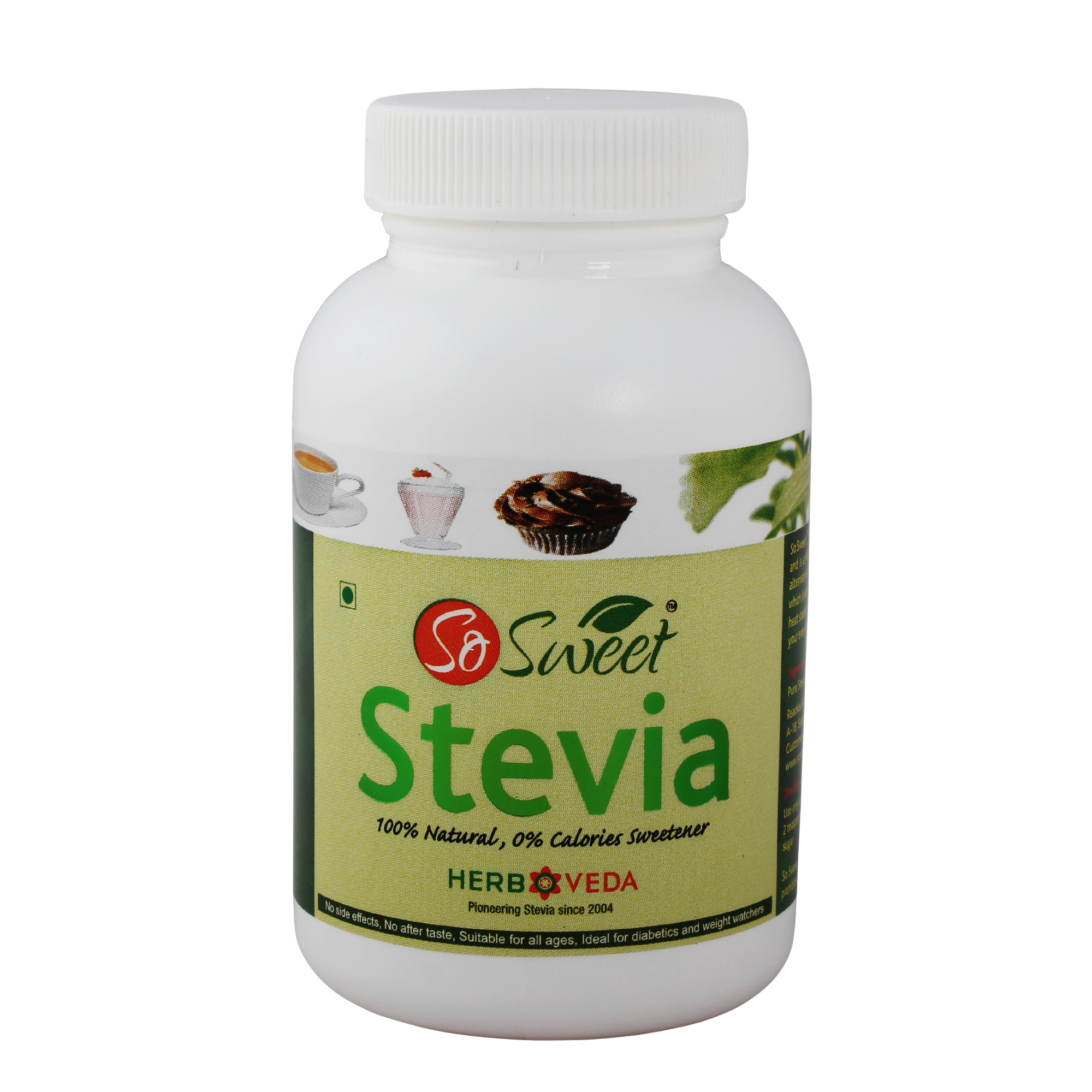 Pure Stevia Extract 25gm - Soft White Powder, 100% Purity | Sweet Flavor, 300 Times Sweeter Than Sugar, 2-year Shelf Life