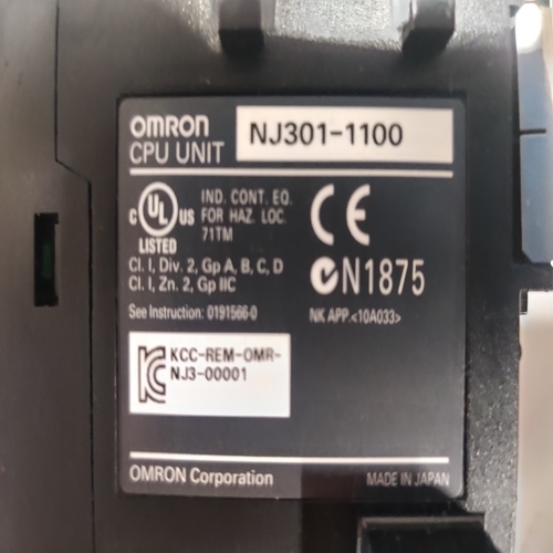 Omron Nj301-1100 Cpu Unit